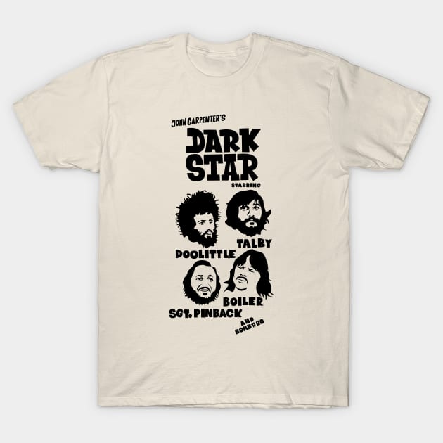 Dark Star Retro Tribute T-Shirt: Journey to the Depths of Cult Cinema T-Shirt by Boogosh